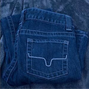 Kimes Ranch Blue Boot Cut Jeans with Signature Stitching